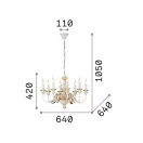 Ideal Lux 020839 Firenze csillár