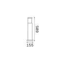 Ideal Lux 026985 Tronco kültéri álló lámpa
