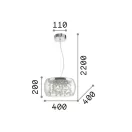 Ideal Lux 031743 Audi függeszték