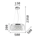 Ideal Lux 031750 Audi függeszték
