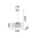 Ideal Lux 031750 Audi függeszték