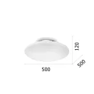 Ideal Lux 032030 Smarties mennyezeti lámpa