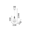 Ideal Lux 033679 Luce függeszték