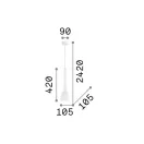 Ideal Lux 035697 Flut függeszték