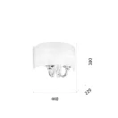 Ideal Lux 035864 Swan fali lámpa