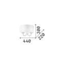 Ideal Lux 035864 Swan fali lámpa