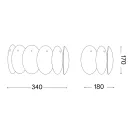 Ideal Lux 038025 Ovalino fali lámpa