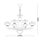 Ideal Lux 044255 Casanova csillár