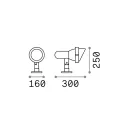 Ideal Lux 046167 Terra kültéri fali lámpa