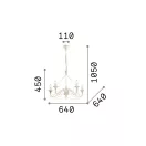 Ideal Lux 057187 Corte csillár