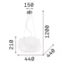 Ideal Lux 074139 Ovalino függeszték