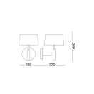 Ideal Lux 075471 Hilton falikar