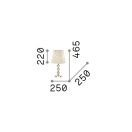 Ideal Lux 077741 Queen komód lámpa