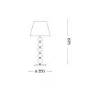 Ideal Lux 077758 Queen komód lámpa