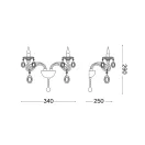 Ideal Lux 087757 Negresco falikar