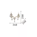 Ideal Lux 087757 Negresco falikar