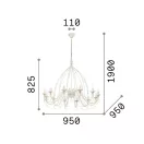 Ideal Lux 097664 Corte csillár