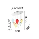 Ideal Lux 100937 Clown függeszték