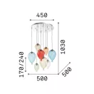 Ideal Lux 100944 Clown függeszték