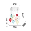 Ideal Lux 100951 Clown függeszték