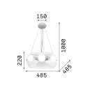 Ideal Lux 103983 Audi függeszték