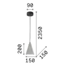Ideal Lux 110424 Oil függeszték