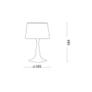 Ideal Lux 110455 London komód lámpa