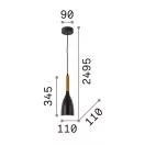 Ideal Lux 110752 Manhattan függeszték
