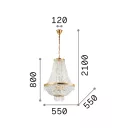 Ideal Lux 114279 Caesar függeszték