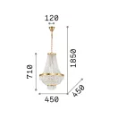 Ideal Lux 114736 Caesar függeszték