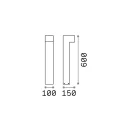 Ideal Lux 115078 Sirio kültéri álló lámpa