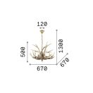 Ideal Lux 115498 Chalet csillár