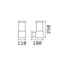 Ideal Lux 118659 Tronco kültéri fali lámpa