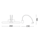 Ideal Lux 121154 Bow fali lámpa