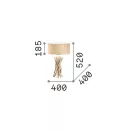 Ideal Lux 129570 Driftwood komód lámpa