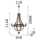 Ideal Lux 129709 Millennium csillár