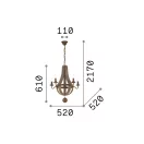 Ideal Lux 129921 Millennium csillár