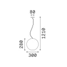Ideal Lux 135991 Sole kültéri függeszték