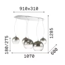 Ideal Lux 138305 Nemo függeszték