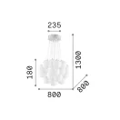 Ideal Lux 140230 Mapa függeszték