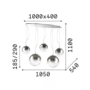 Ideal Lux 140759 Mapa függeszték