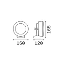 Ideal Lux 145327 Tommy kültéri fali lámpa