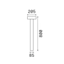 Ideal Lux 153162 Tesla kültéri álló lámpa