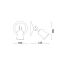 Ideal Lux 159997 Barber spot lámpa