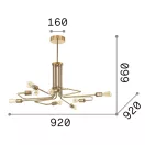 Ideal Lux 160269 Triumph mennyezeti lámpa