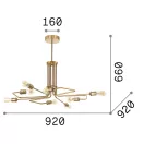 Ideal Lux 160269 Triumph mennyezeti lámpa