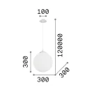 Ideal Lux 160863 Boa függeszték