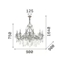Ideal Lux 164953 Gioconda csillár