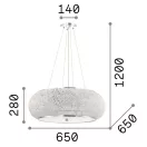 Ideal Lux 164977 Pasha függeszték