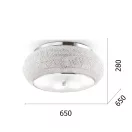 Ideal Lux 164991 Pasha mennyezeti lámpa